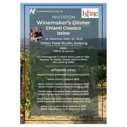 Winemaker's Dinner med Chianti Classico Istine - Urban Food Studio i Aalborg - 12. november 2025 kl. 18:00